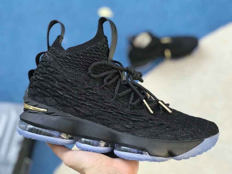 Authentic Nike LeBron 15 Triple Black 